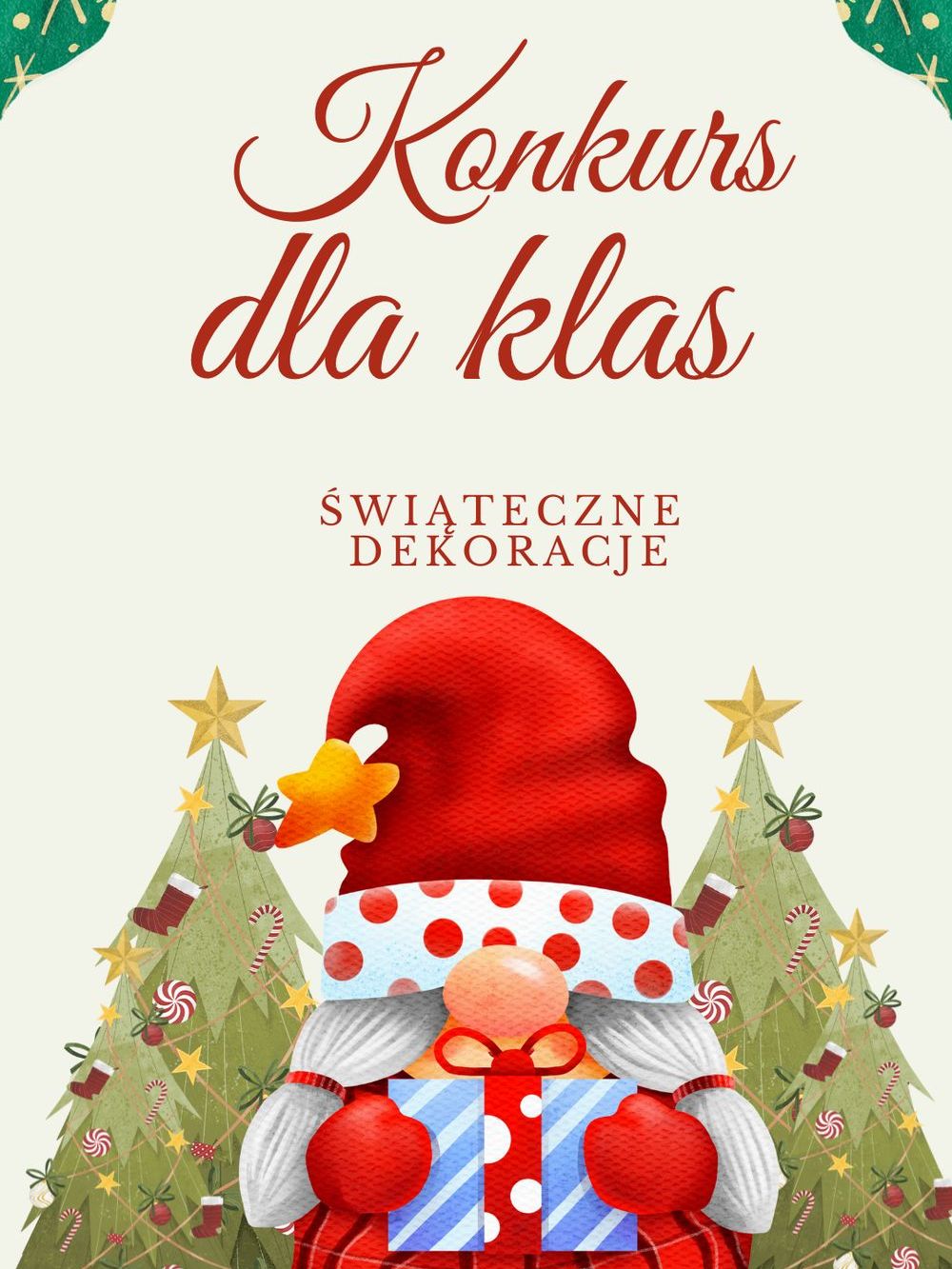 Konkurs dla klas na dekoracje świąteczną