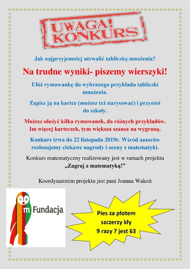 Konkurs matematyczny