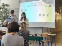 Uczniowie podczas apelu