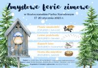 Plakat m- Ferie w Roztoczańskim Parku Narodowym