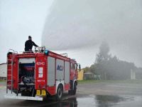 Samochód strażacki w akcji